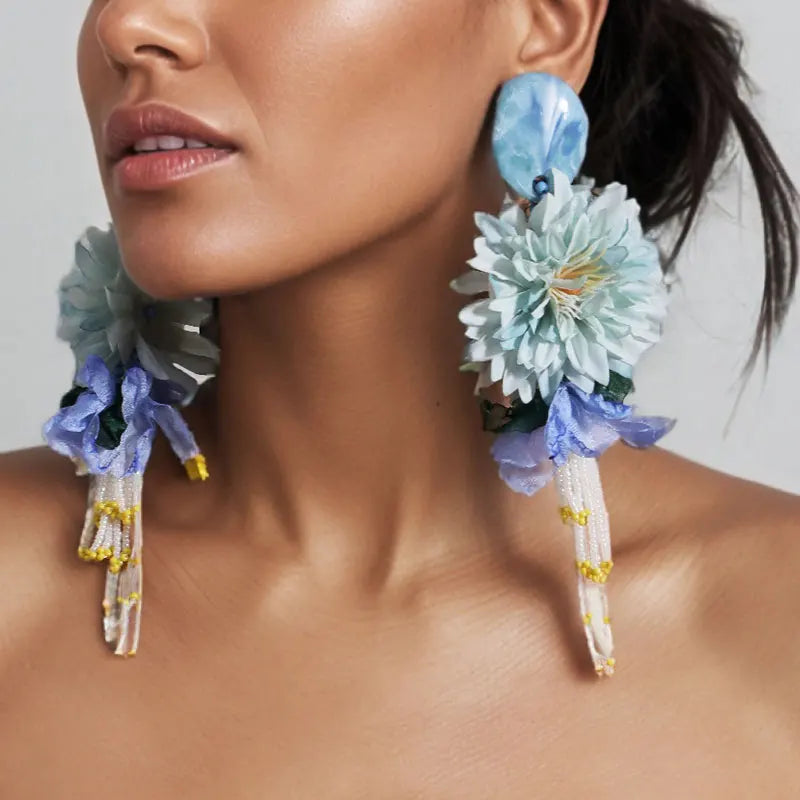 Dahlia Bloom Earrings