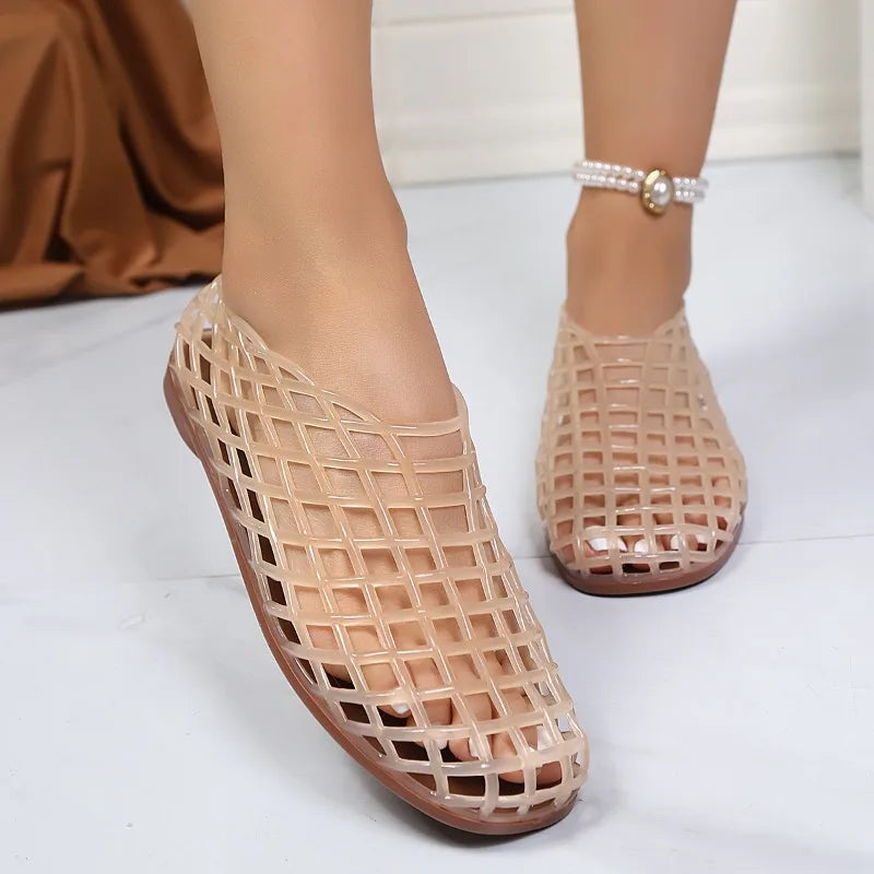 Las sandalias Aurea Crystal Mesh