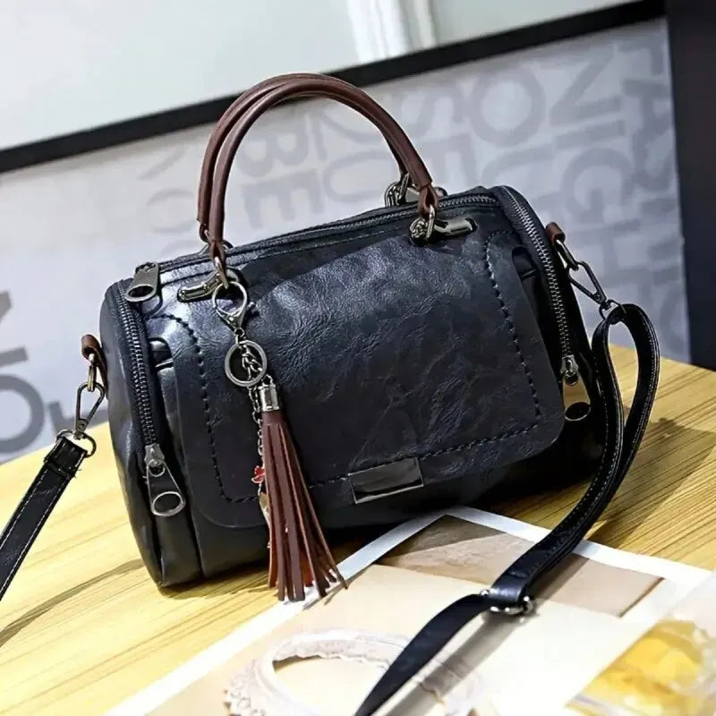 Sophia Tassel Leather Bag