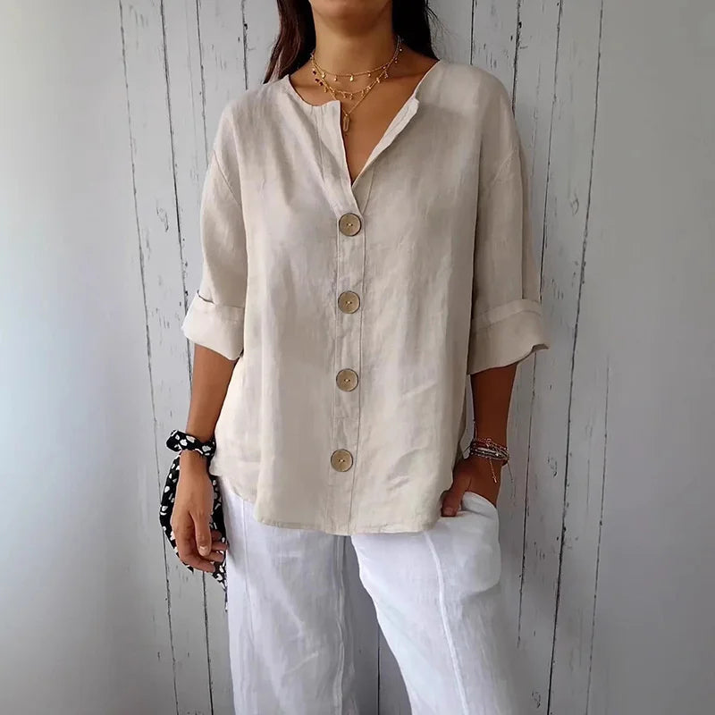 Sienna Linen Button Shirt