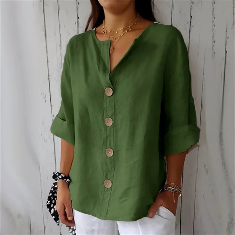 Sienna Linen Button Shirt