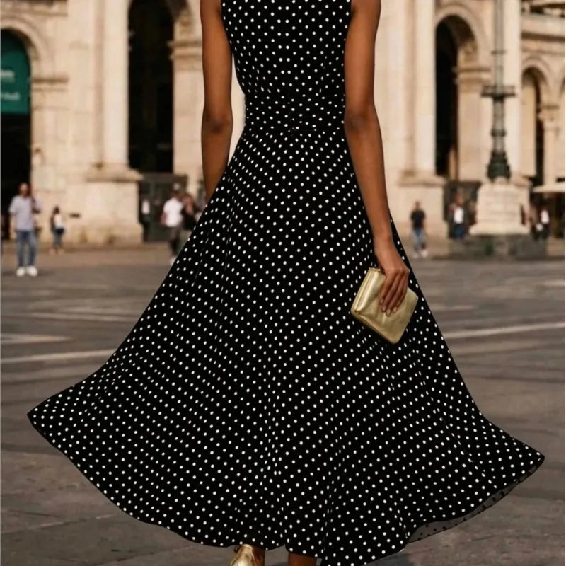 Isla Polka Dot Maxi Dress