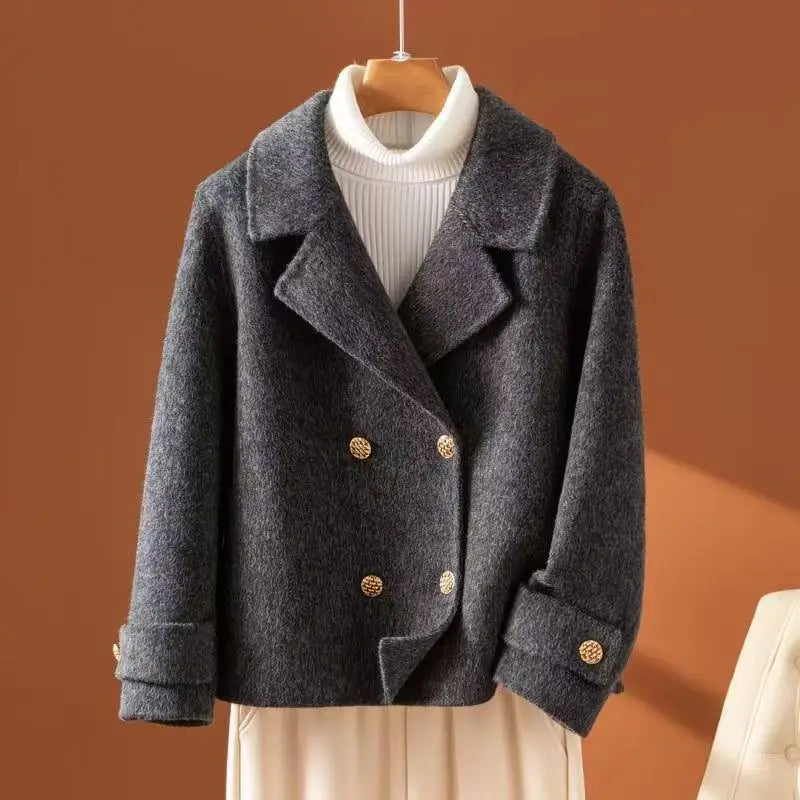 Abrigo de lana reversible Aurelia