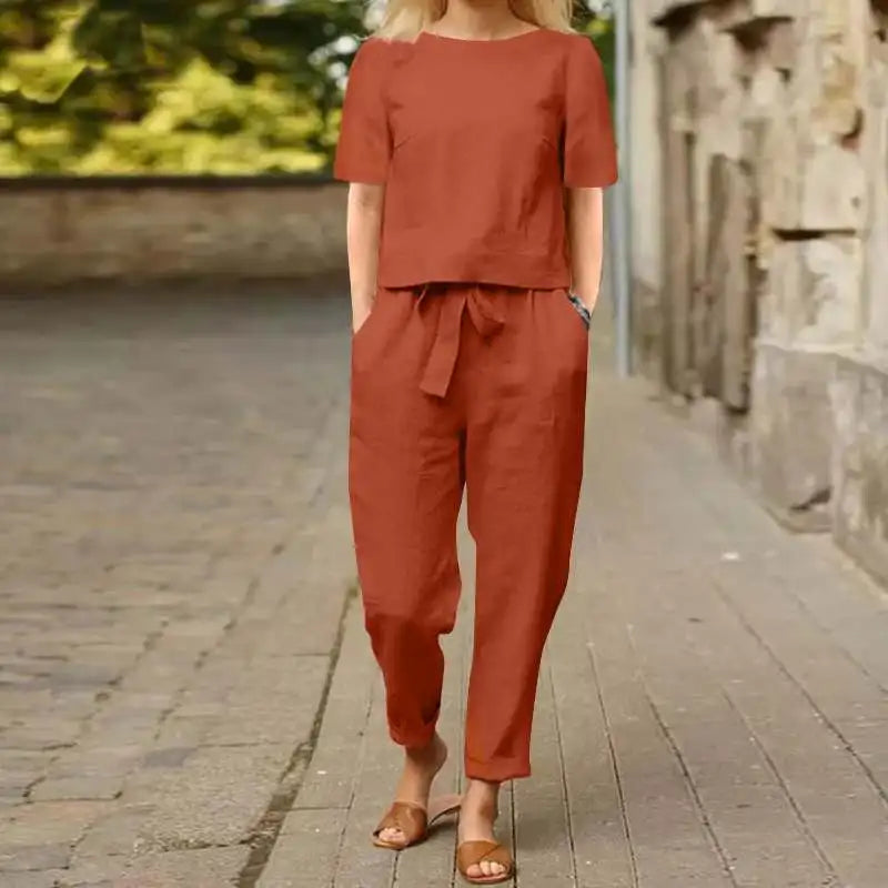 Amelia Cotton Linen Set