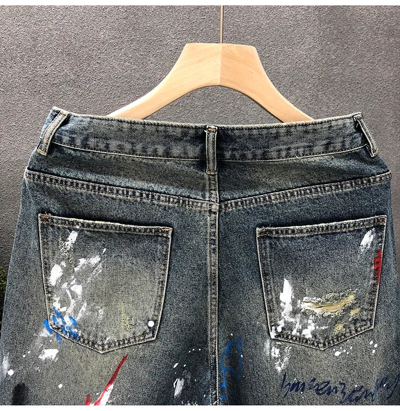Rebel Ripped Denim Shorts