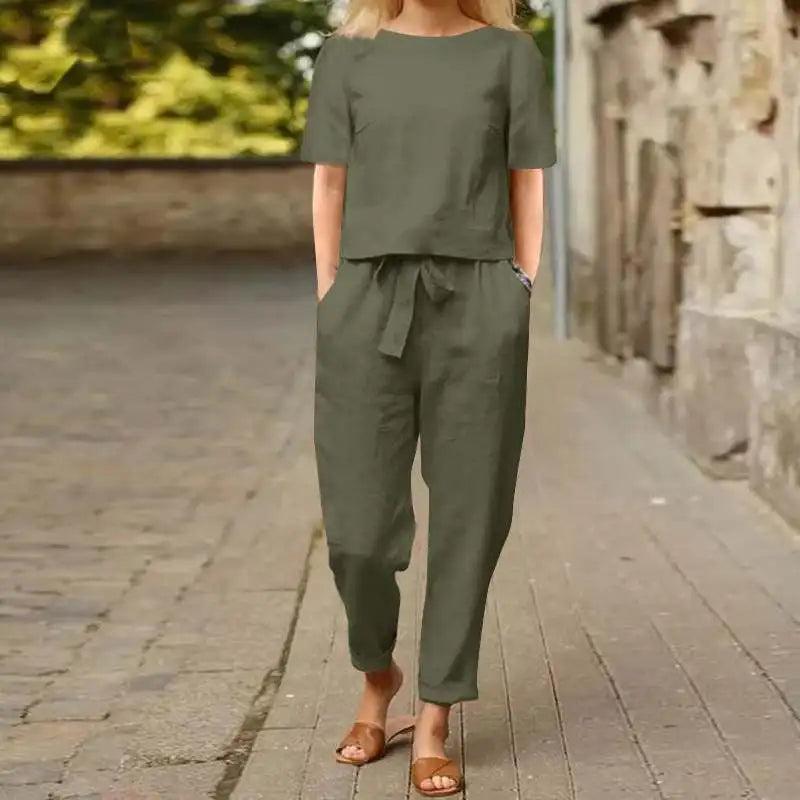 Amelia Cotton Linen Set