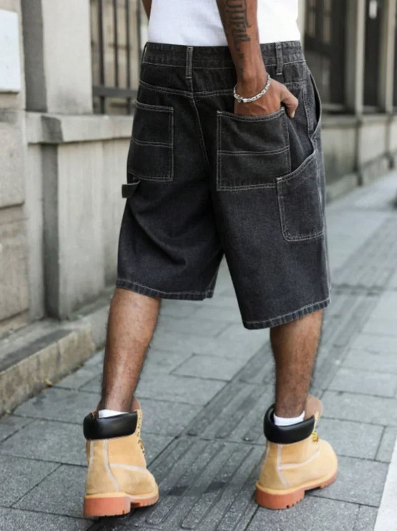 Asher Baggy Denim Shorts