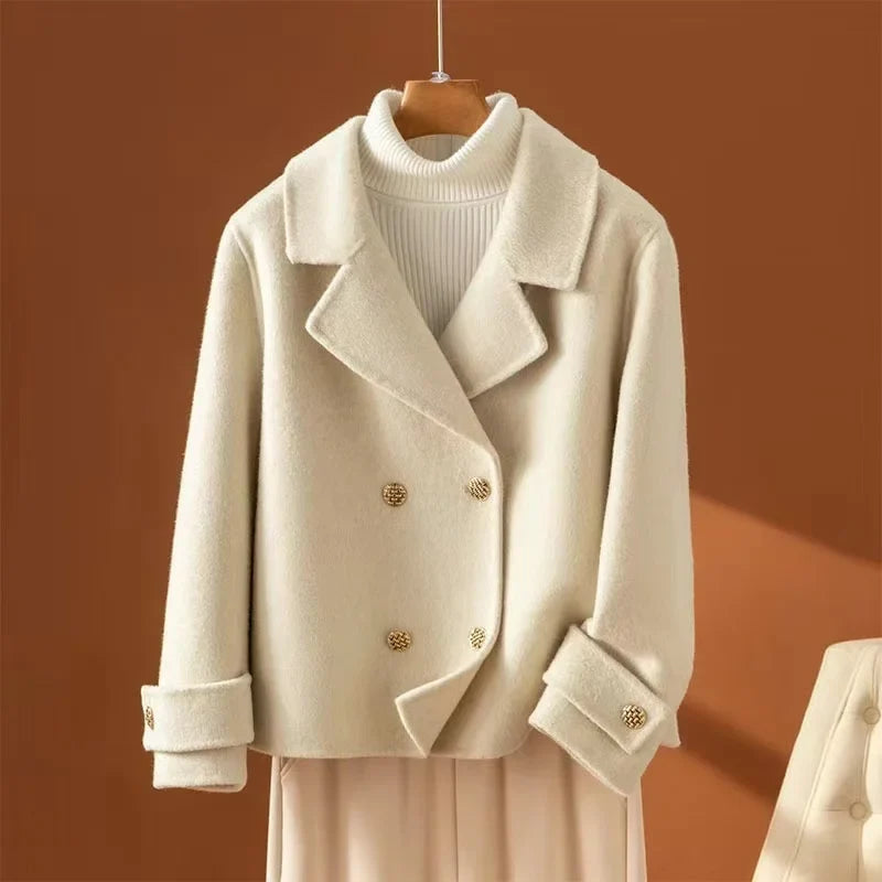 Abrigo de lana reversible Aurelia