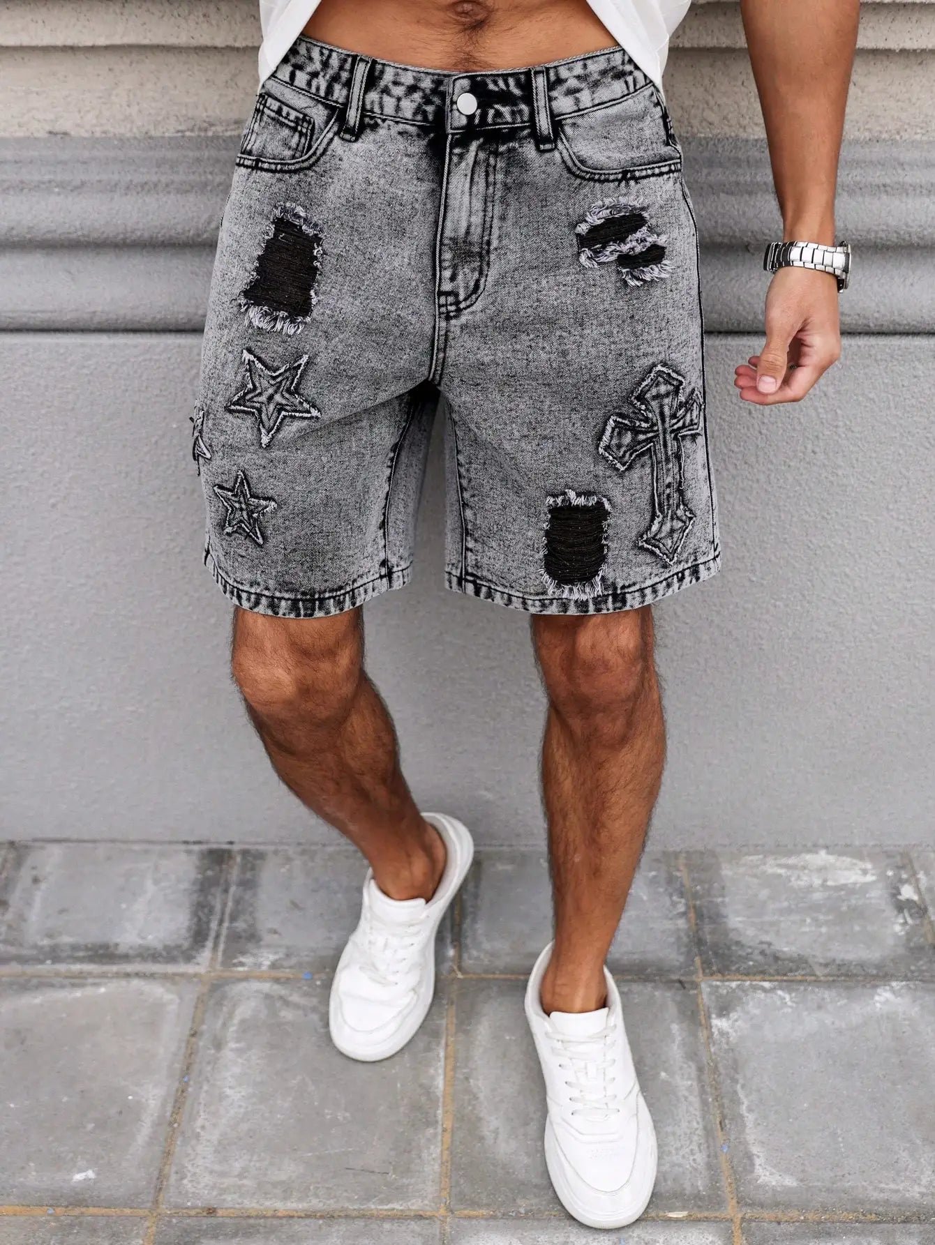Wyatt Dark Wash Denim Shorts