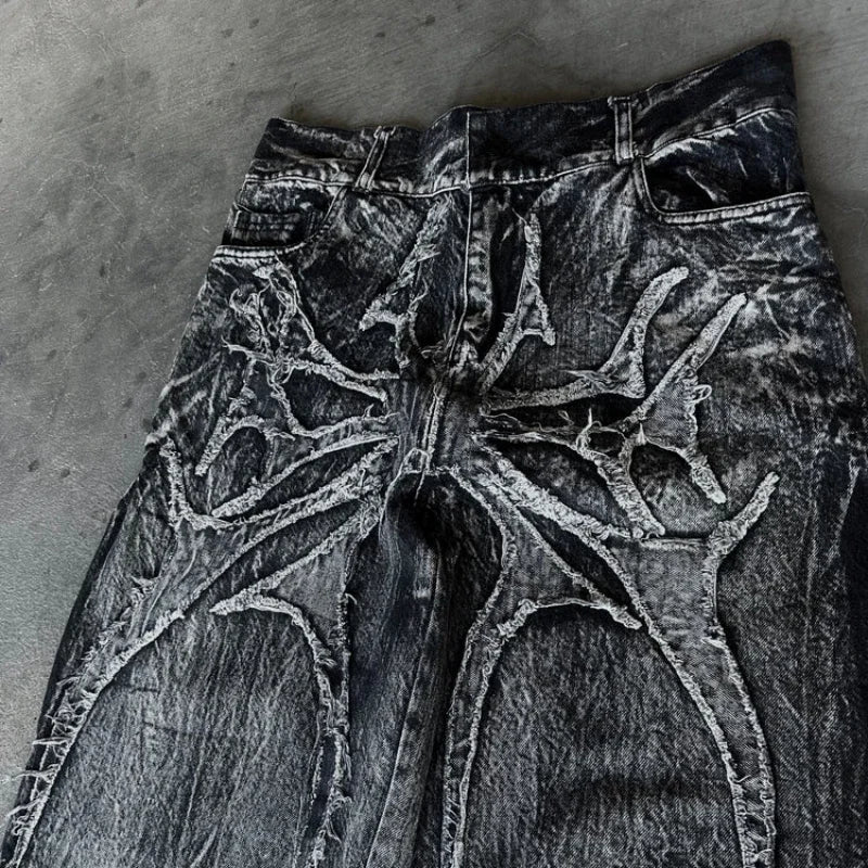 Unisex Gothic Baggy Jeans