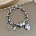 Heartened Chunky Bracelet | Golden Blanco