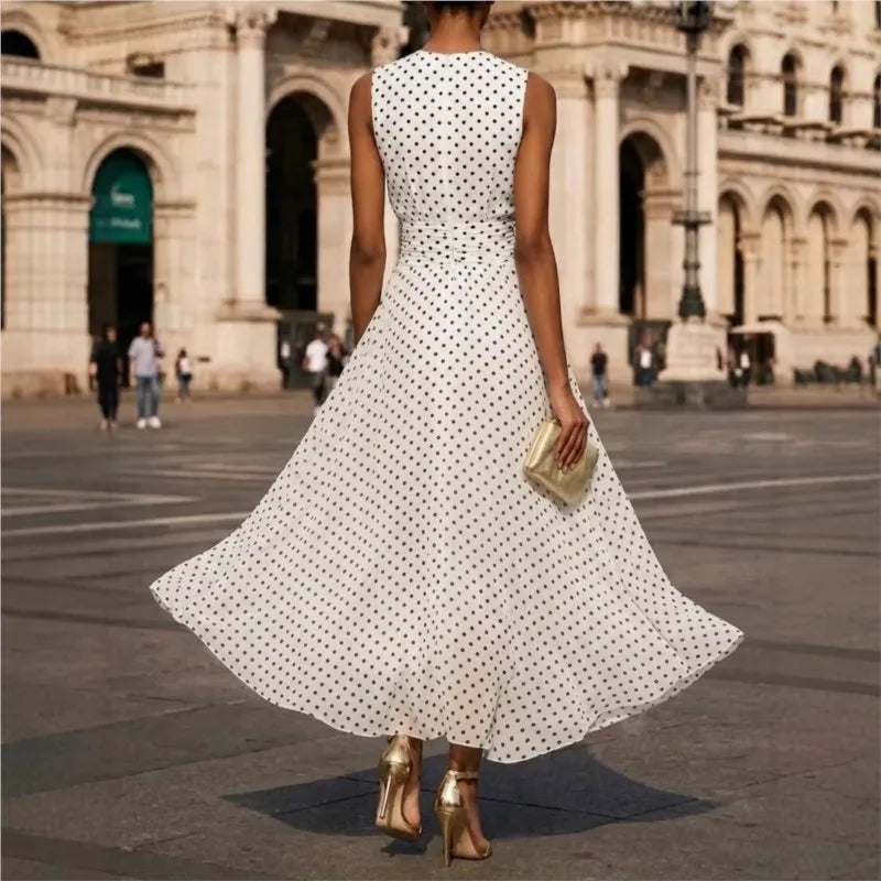 Isla Polka Dot Maxi Dress