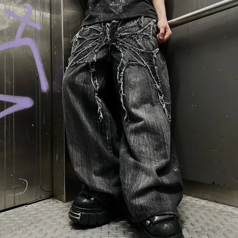 Unisex Gothic Baggy Jeans