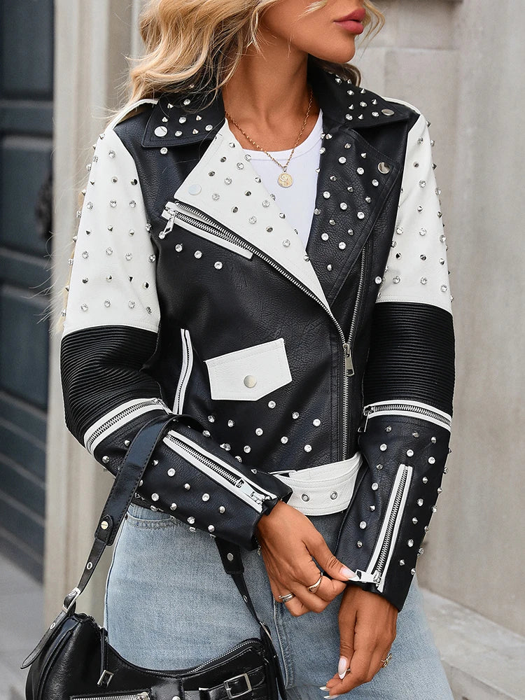 Noiré Rivet Moto Jacket