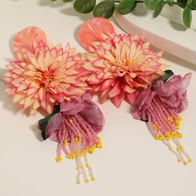 Dahlia Bloom Earrings