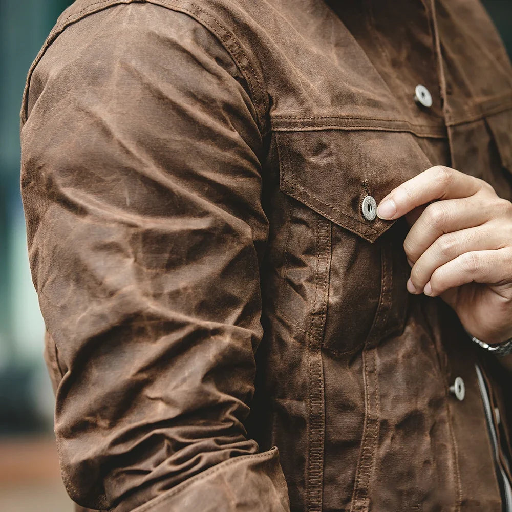 Marcus Waxed Safari Jacket