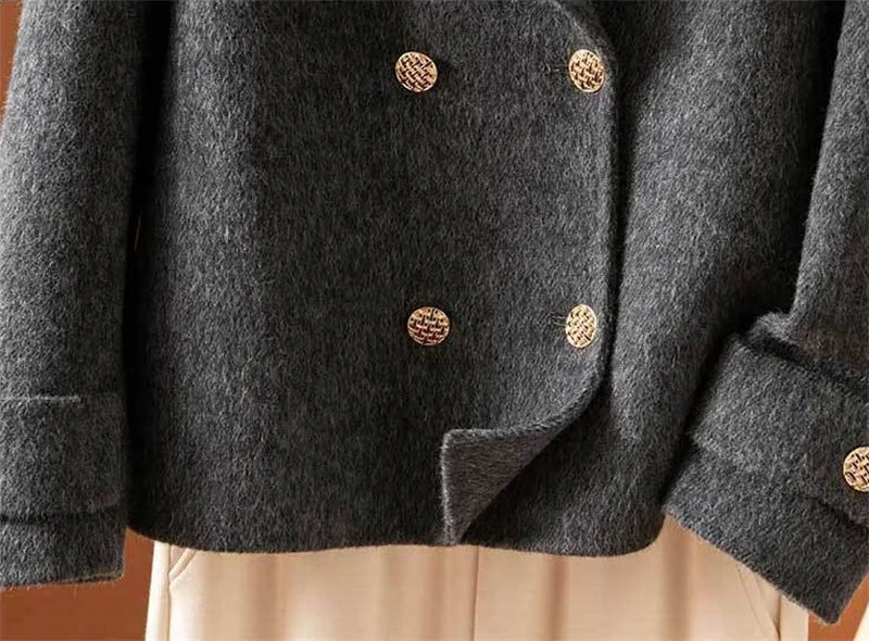 Abrigo de lana reversible Aurelia