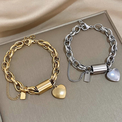 Pulsera Gruesa Heartened | Golden (3/9)