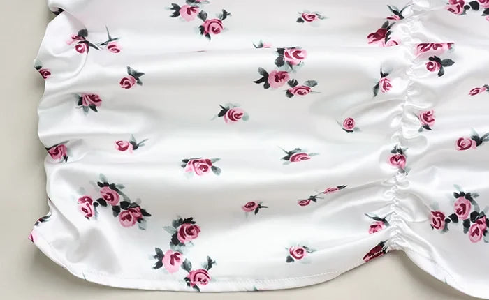 Vestido ajustado con estampado floral