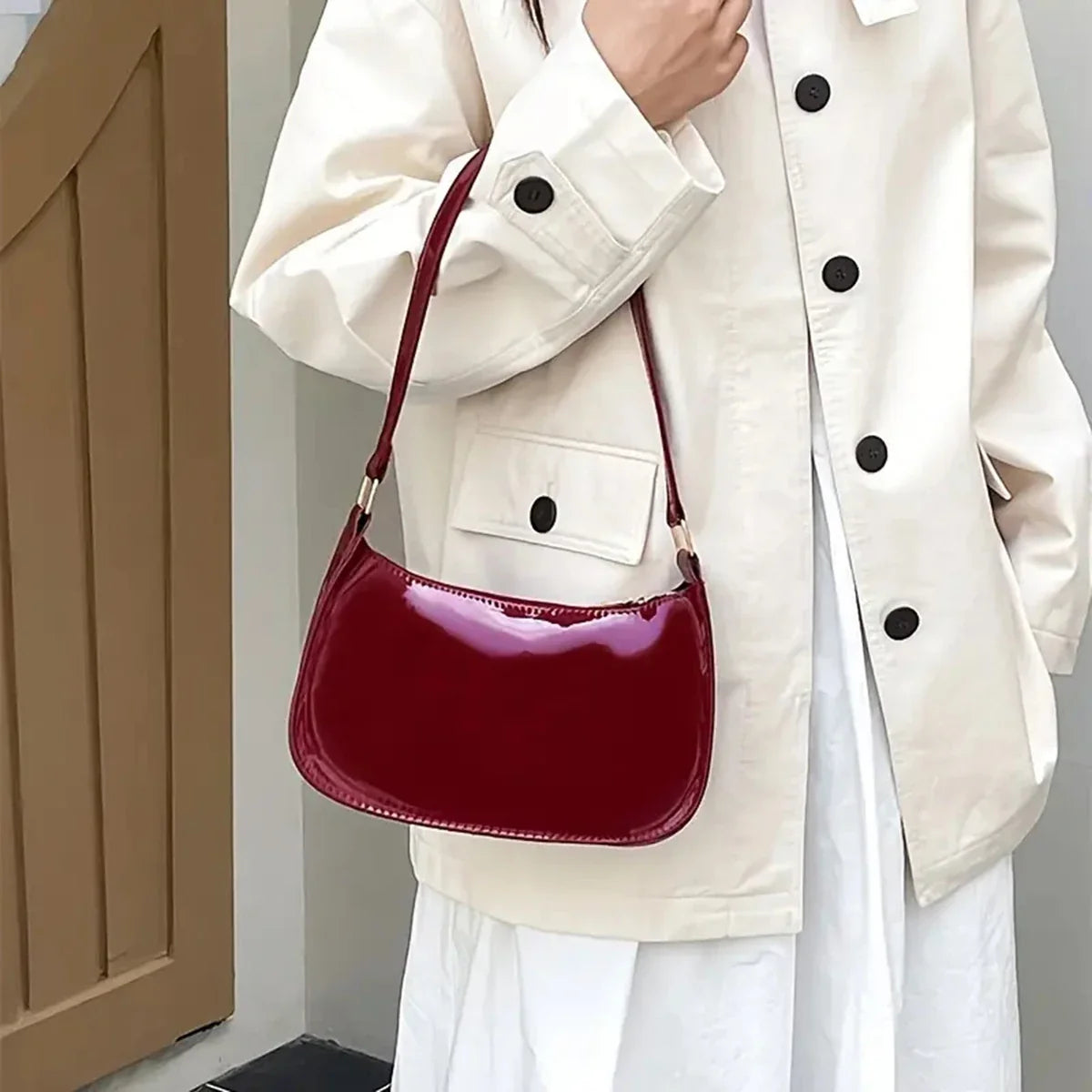 Valentina Patent Leather Bag