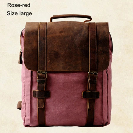 Ryder Canvas Leather Backpack