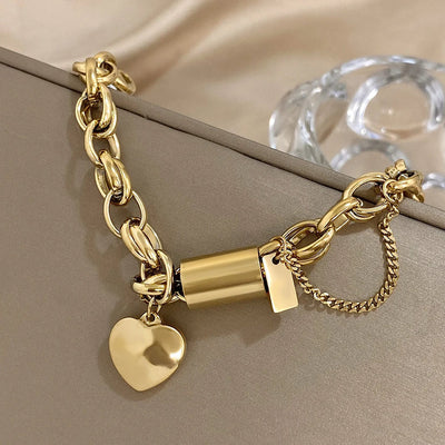 Heartened Chunky Bracelet | Golden Blanco (5/9)