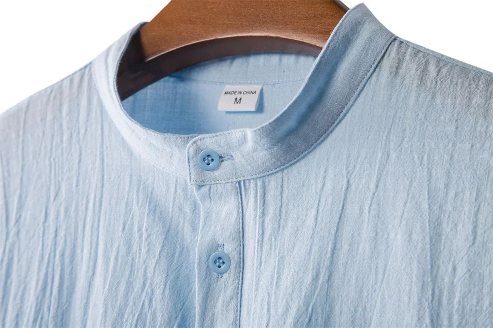 Kai Linen Henley T-Shirt