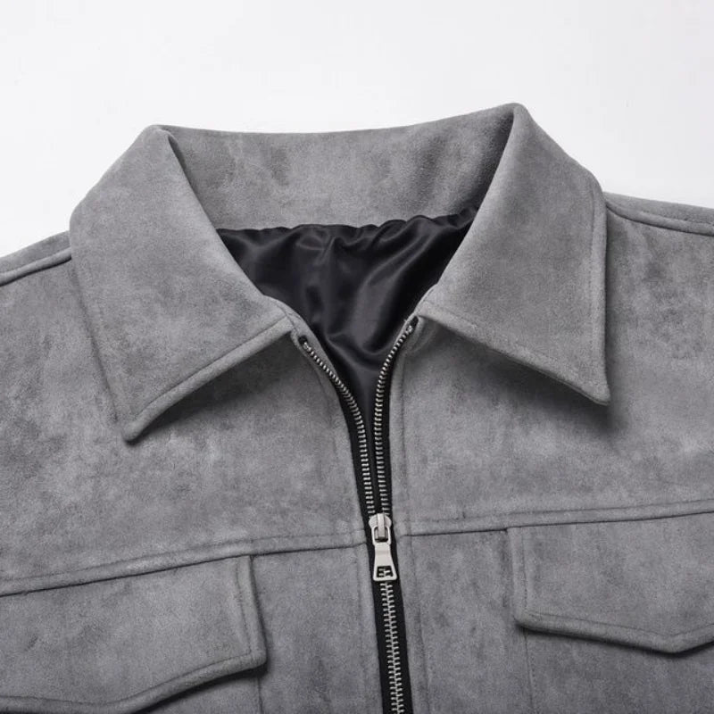 Noah Suede Overshirt Jacket