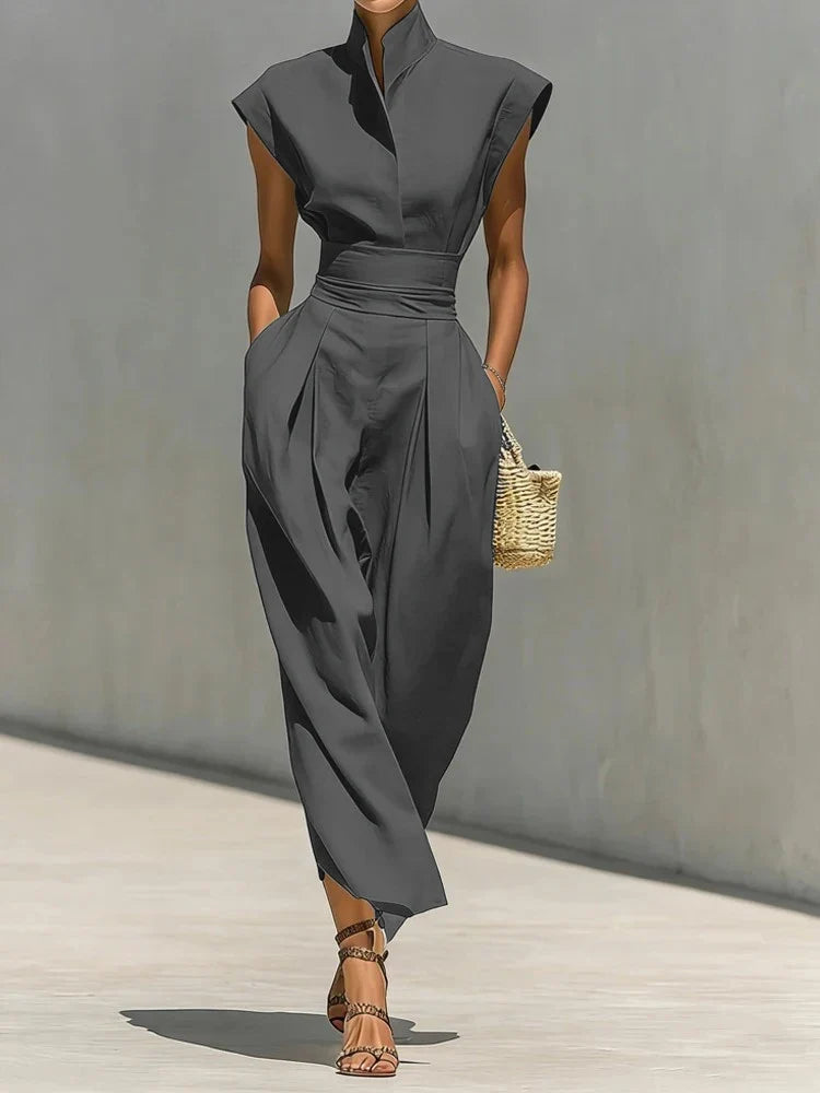 Clara Pleated Midi Dress
