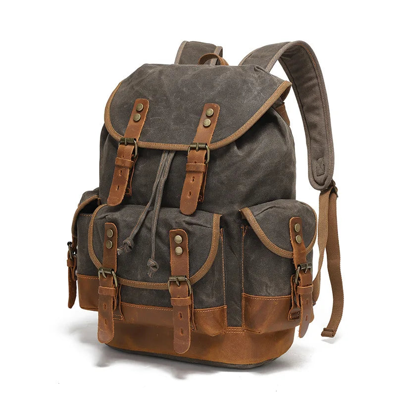Everest Waxed Canvas Backpack