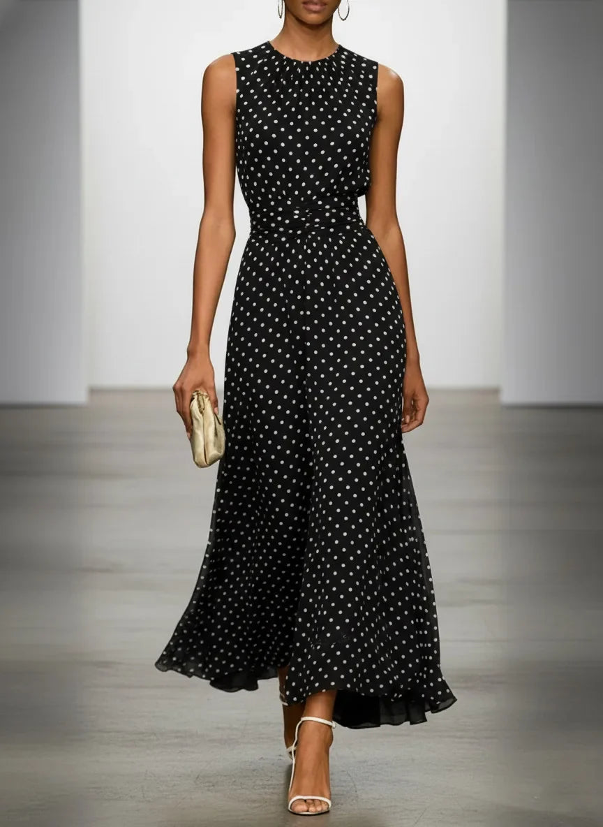 Isla Polka Dot Maxi Dress