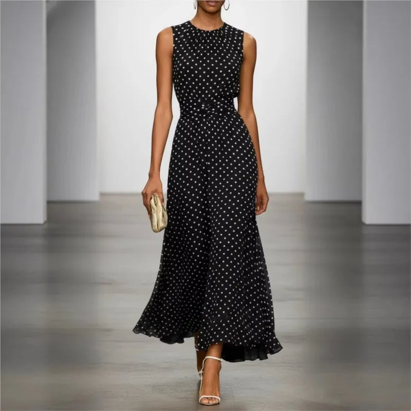 Isla Polka Dot Maxi Dress