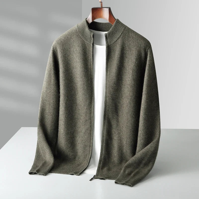 Marco Merino Wool Zip Sweater