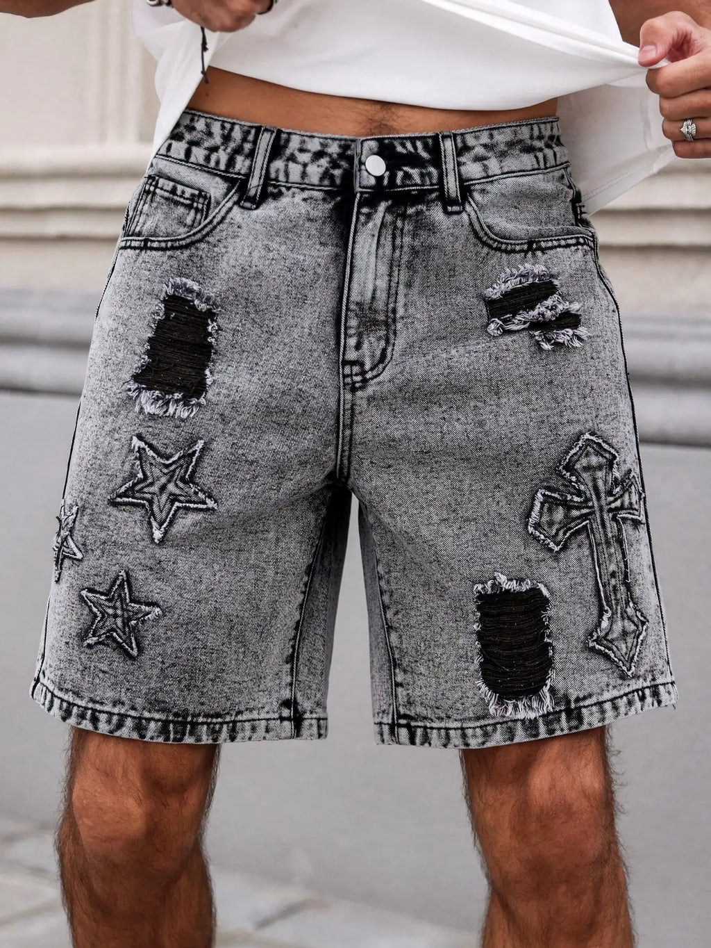 Wyatt Dark Wash Denim Shorts