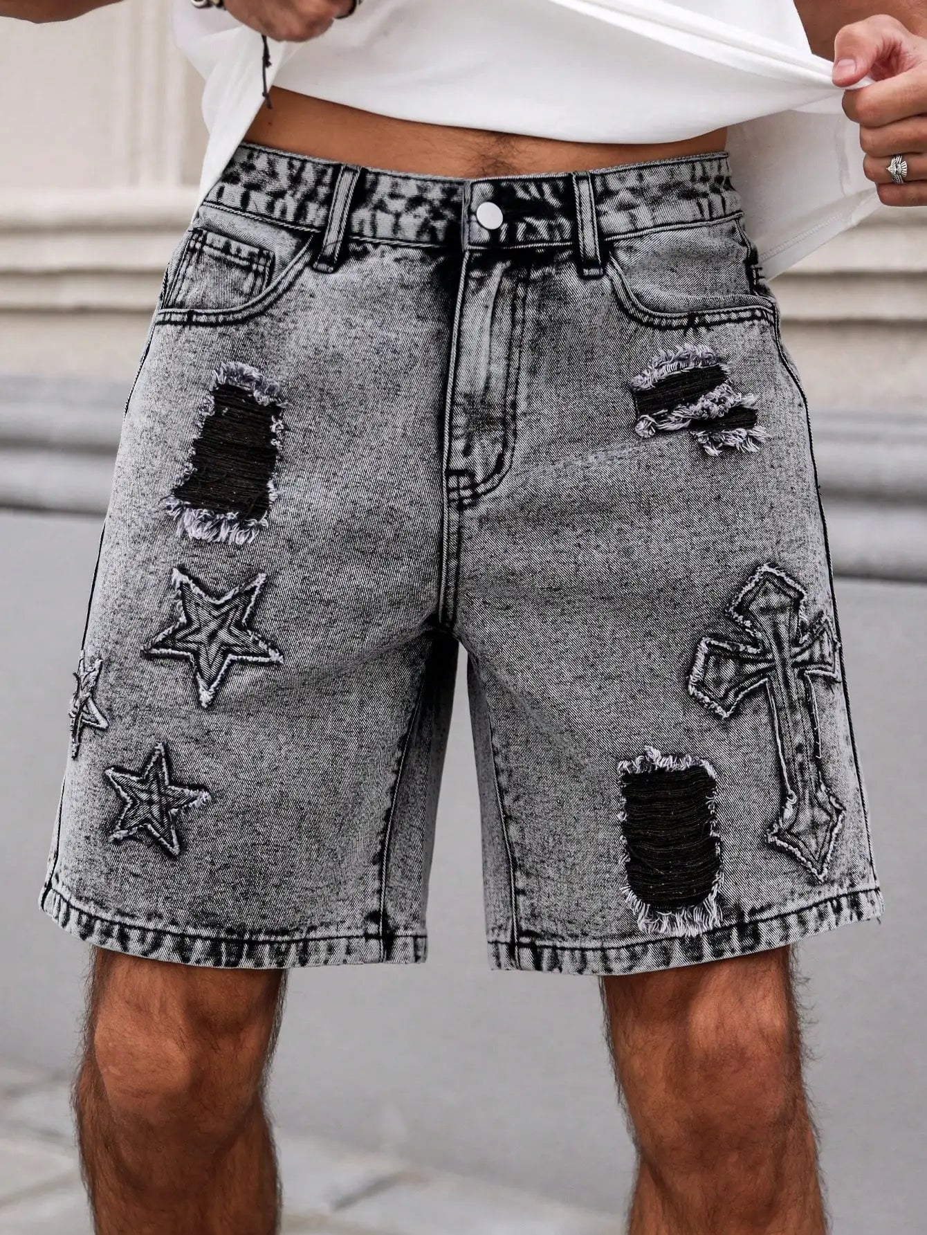 Wyatt Dark Wash Denim Shorts