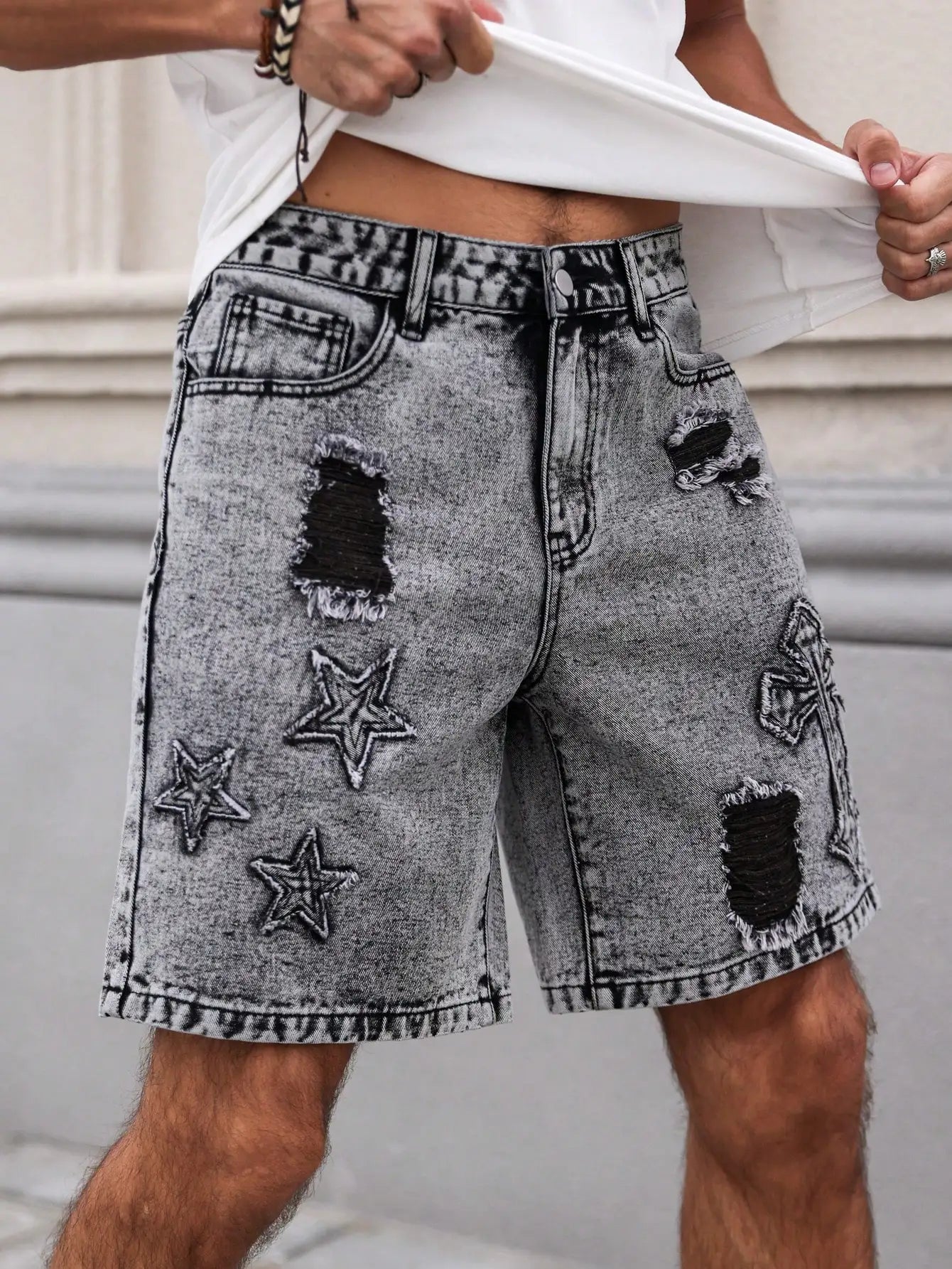 Wyatt Dark Wash Denim Shorts