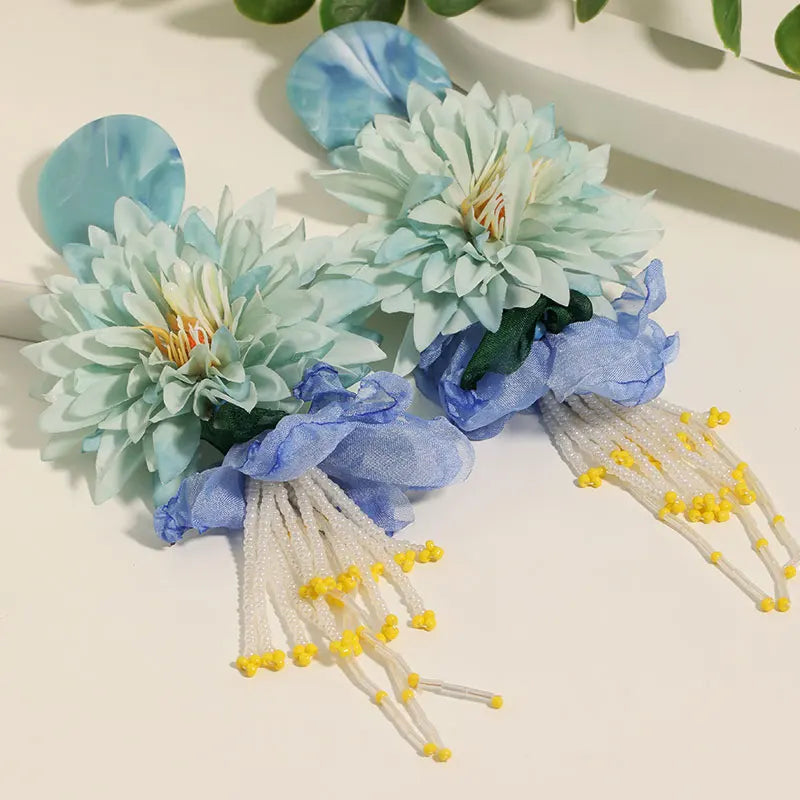 Dahlia Bloom Earrings