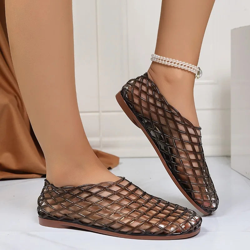 Las sandalias Aurea Crystal Mesh