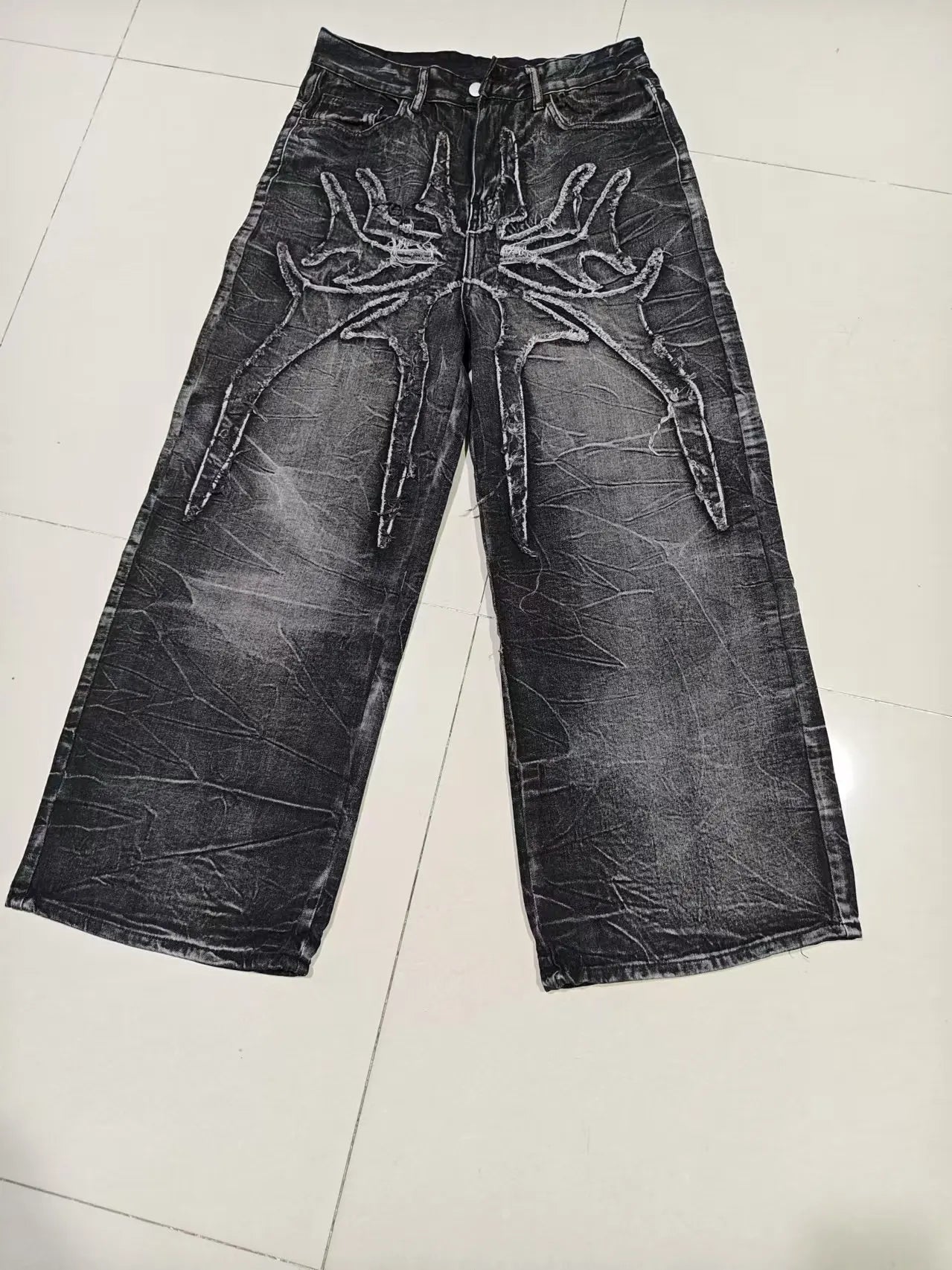 Unisex Gothic Baggy Jeans