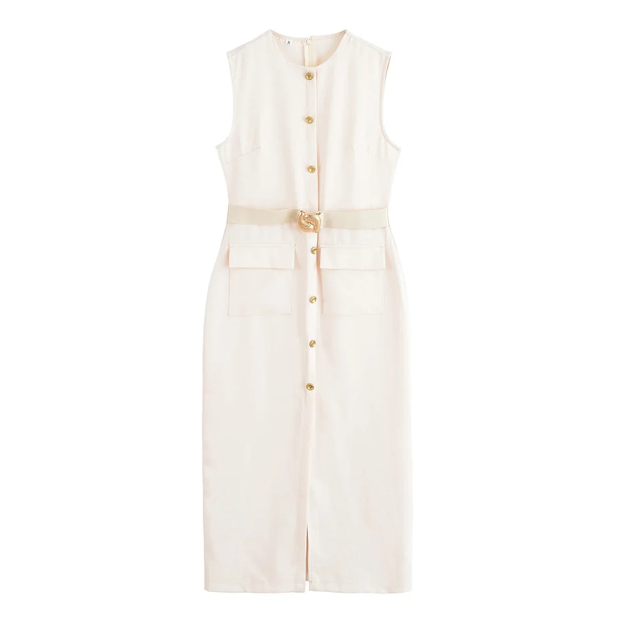 Clara Belted Midi Dress