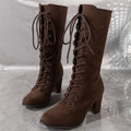 Valerie Cross Lace Boots