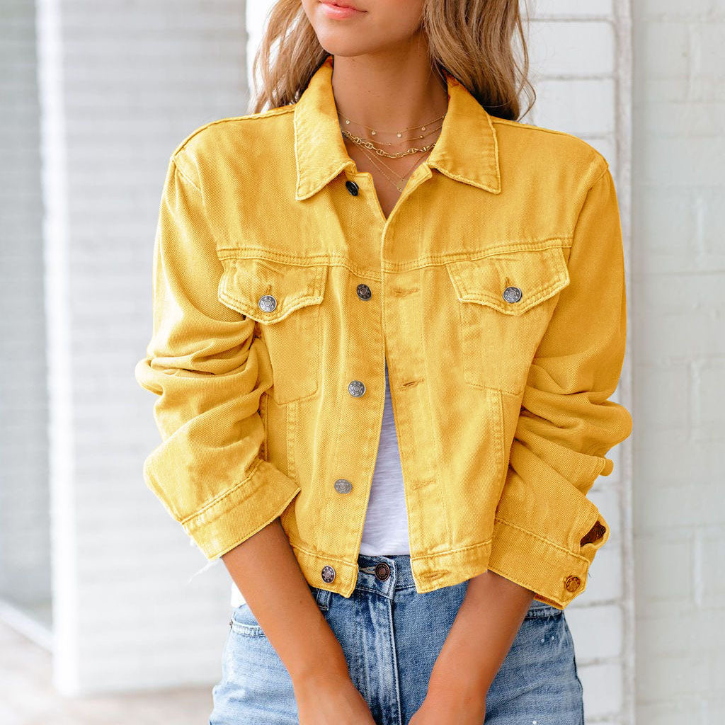 Charlotte Cropped Denim Jacket