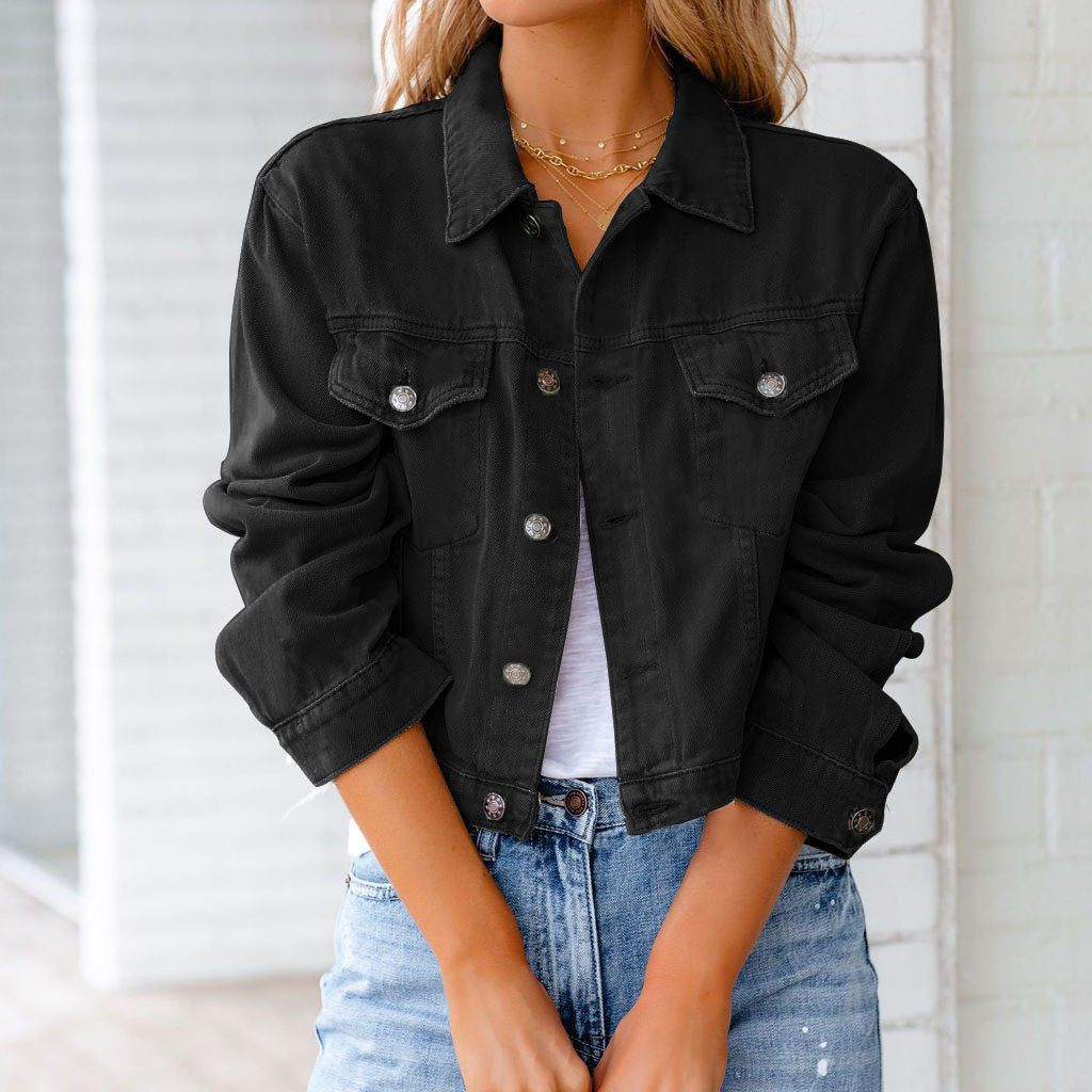 Charlotte Cropped Denim Jacket