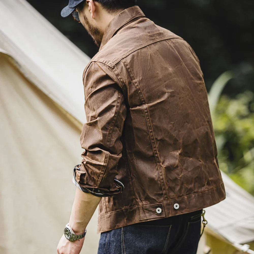 Marcus Waxed Safari Jacket