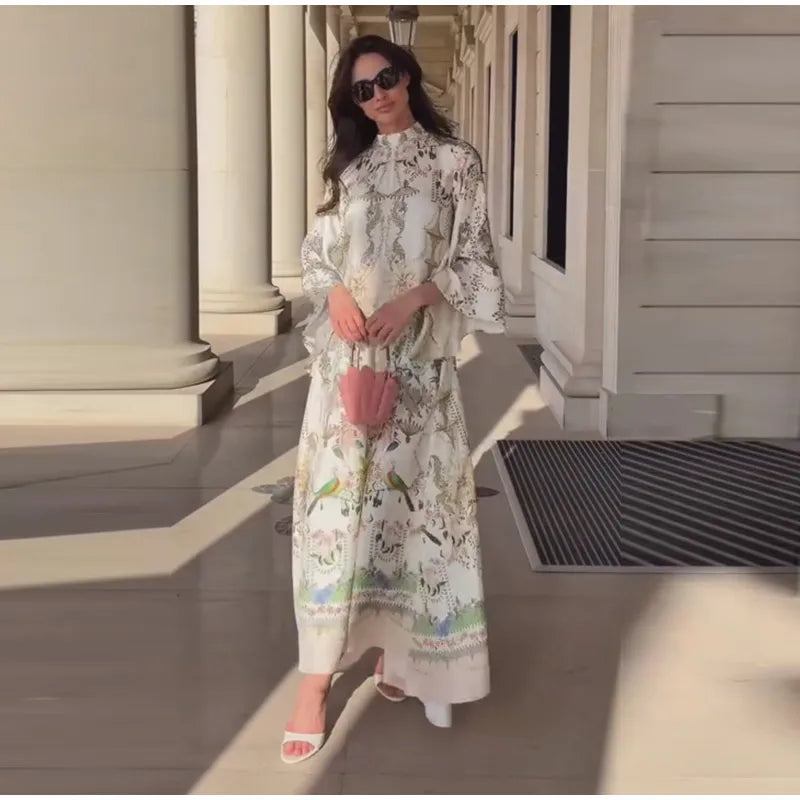 Seraphina Vintage Maxi Dress