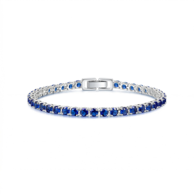Pulsera de Tenis Zafiro | Golden Blanco (1/2)