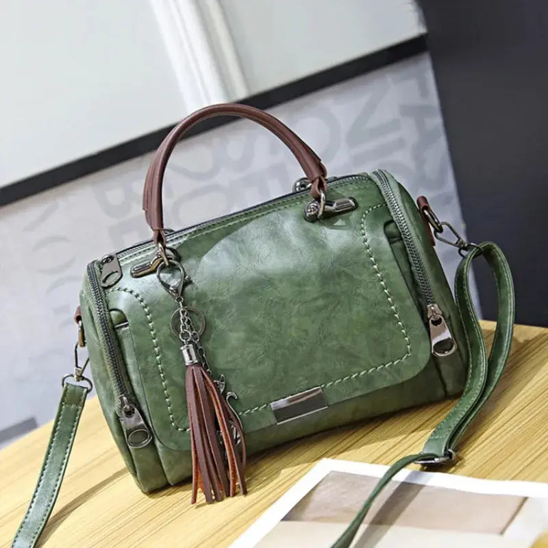 Sophia Tassel Leather Bag