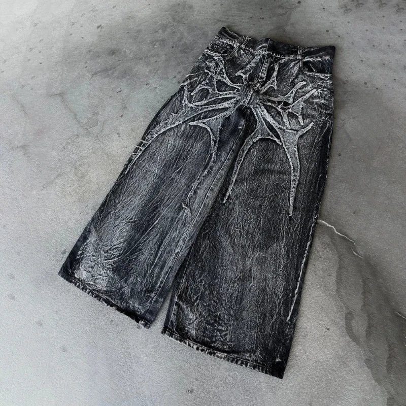 Unisex Gothic Baggy Jeans
