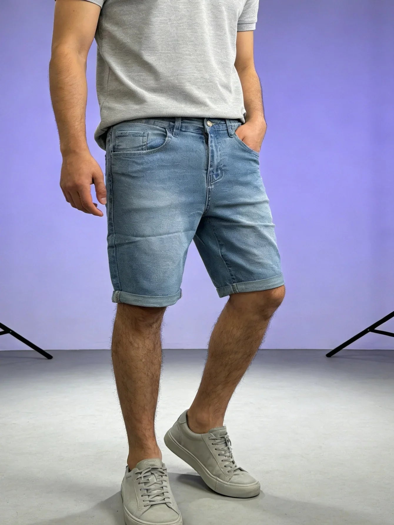 Luca Slim Denim Shorts