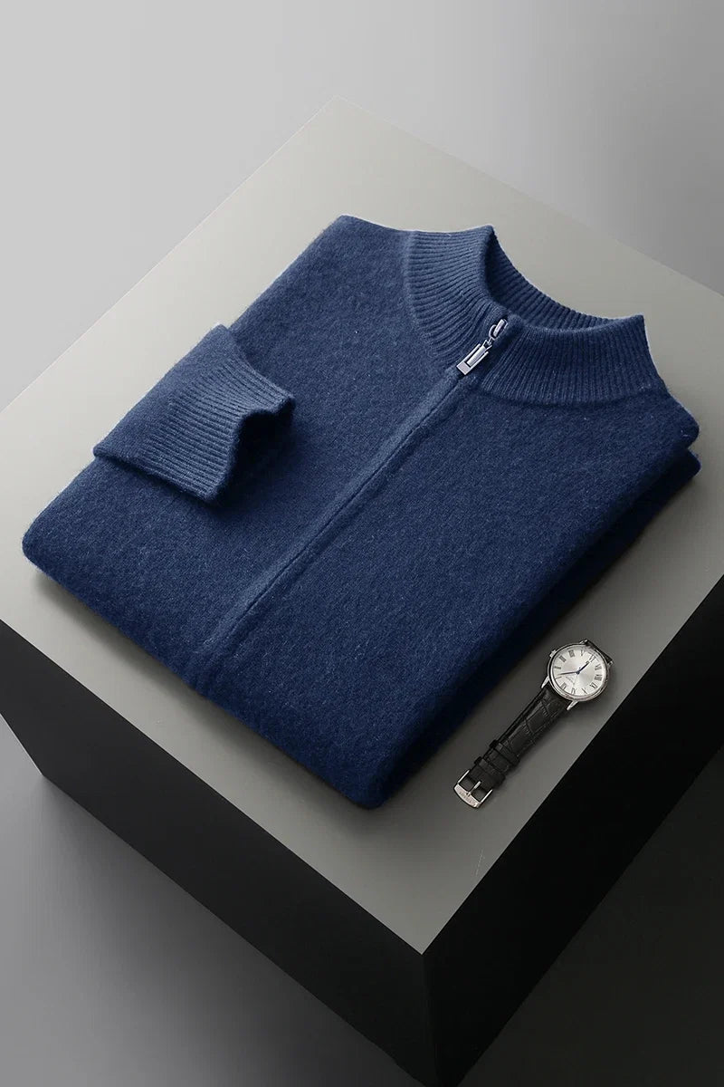 Marco Merino Wool Zip Sweater